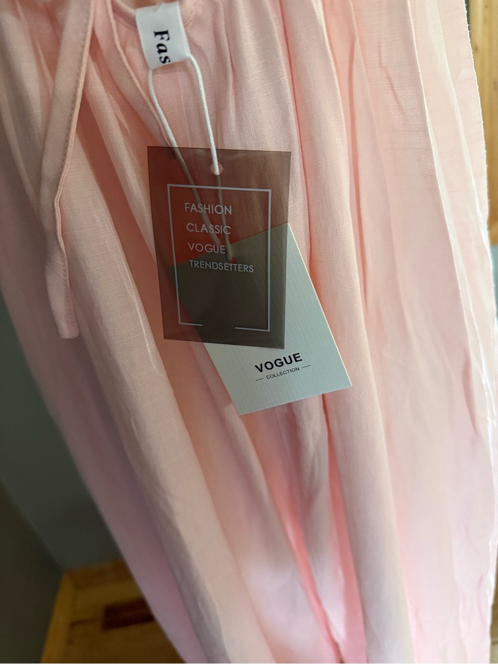 Vogue Light Pink Ruffle-Strap Women’s Jumpsuit - Picture 5 of 5